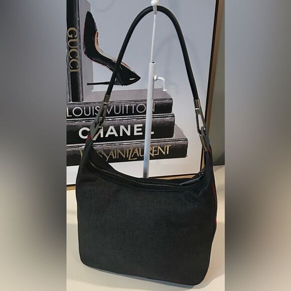 Authentic Gucci Denim Sherry Line Slouchy Shoulder Bag - Picture 7 of 7